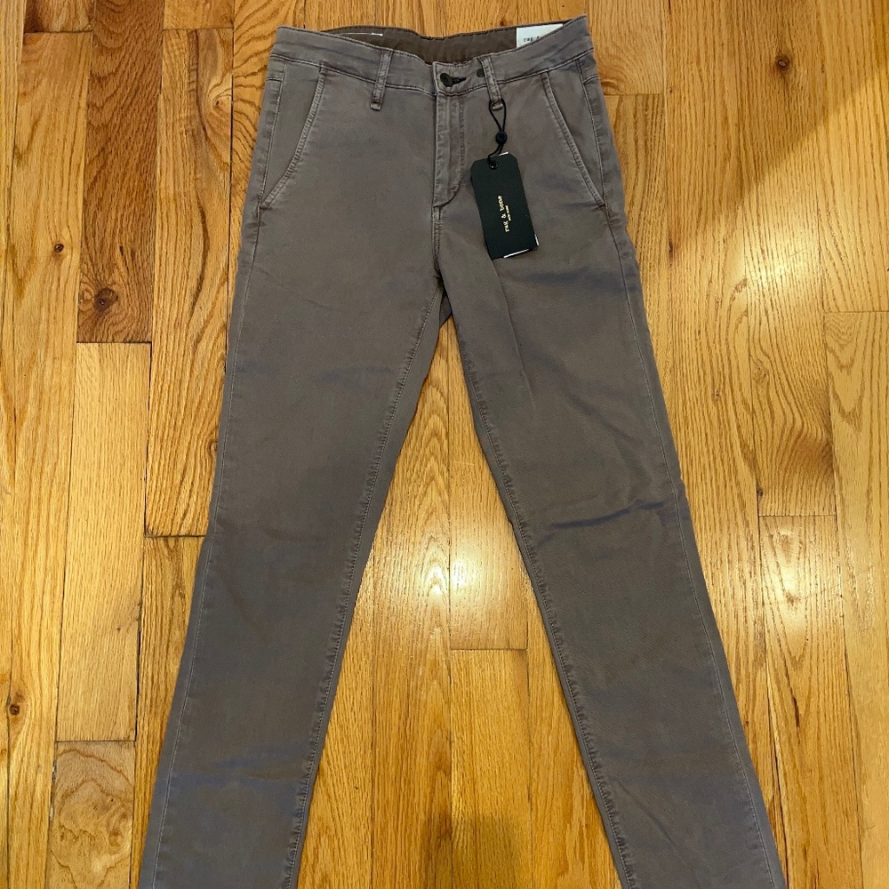 Rag & Bone Fit 2 Classic Chino Pants in Timber (Brown) - Size 28